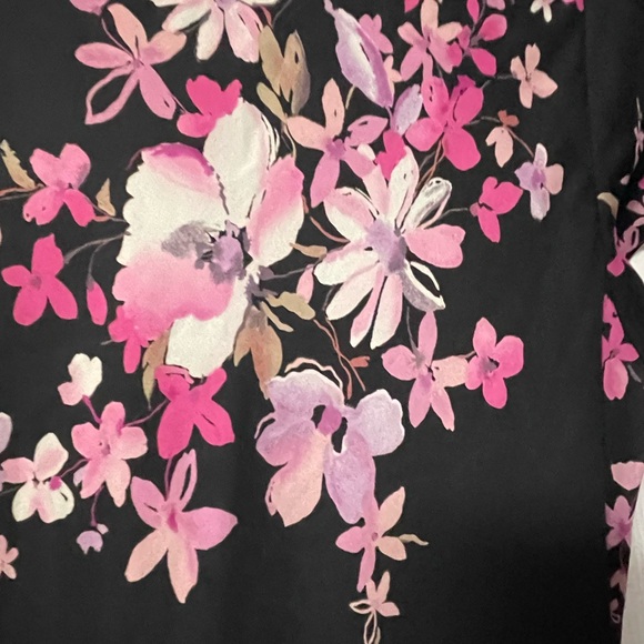 WORTHINGTON Fit N Flair Floral Dress With Polka Dot Bottom Size 14 - Picture 8 of 8